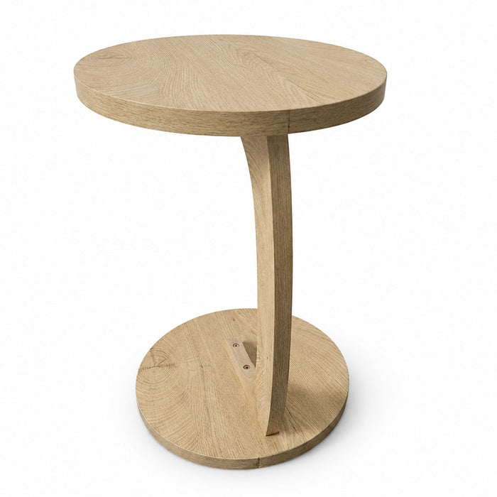C - Shaped End Table With Sturdy Base