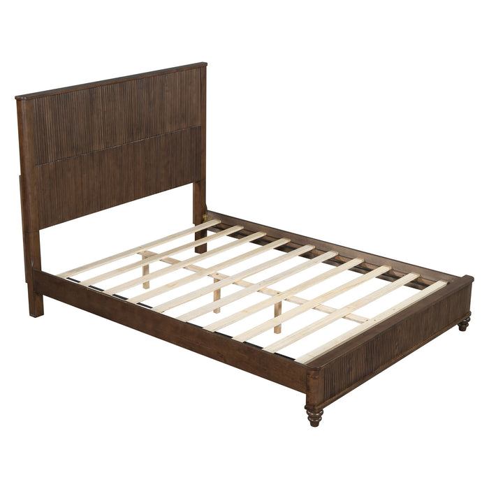 Platform Bed Frame & Tall Headboard