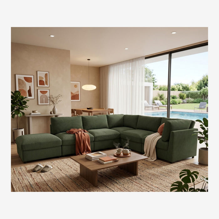 Modern Reversible Modular Sectional