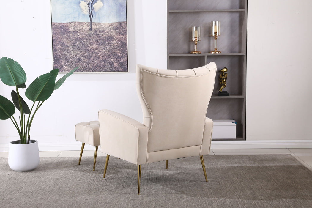 Accent Chair With Ottoman, Comfy Armchair For Living Room