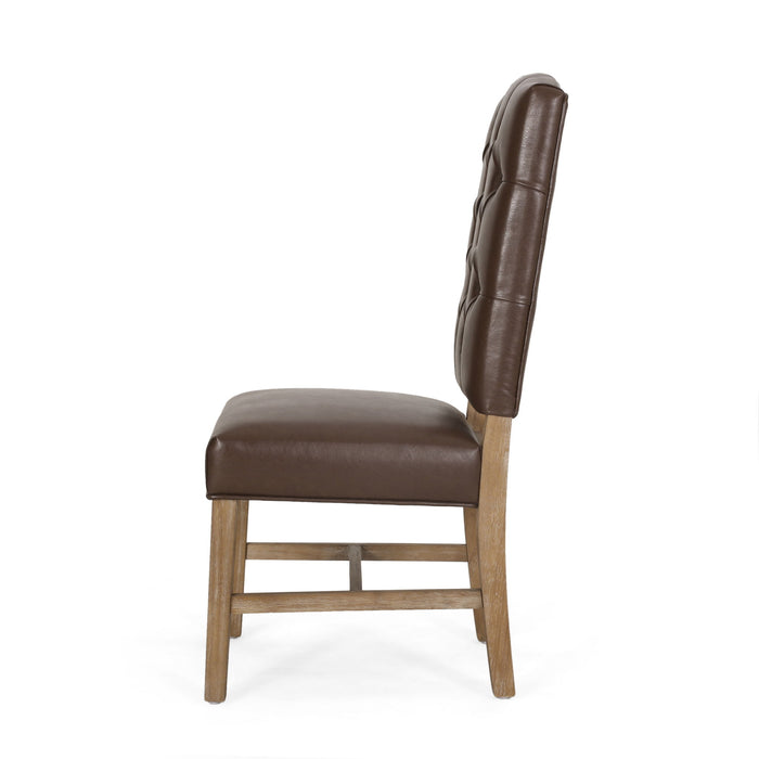 Elegant Dining Chair With Button Tufted Design