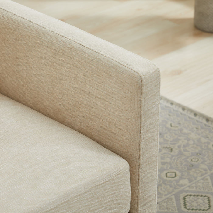 Square Upholstered Swivel Accent Chair