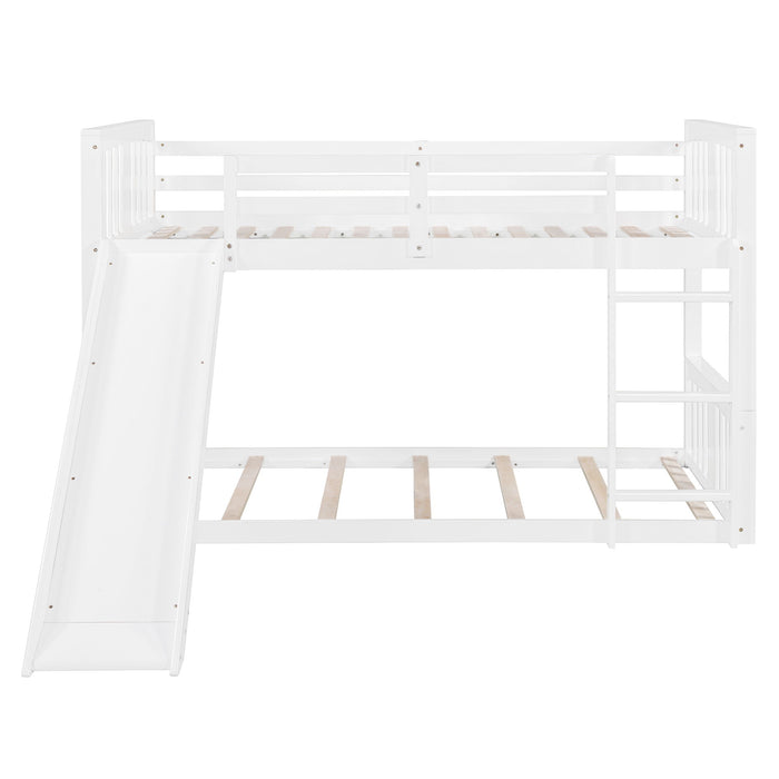 Bunk Bed With Convertible Ladder And Slide