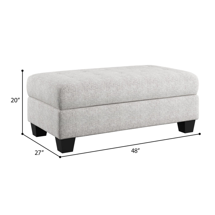 Myles - Storage Ottoman - Overcast