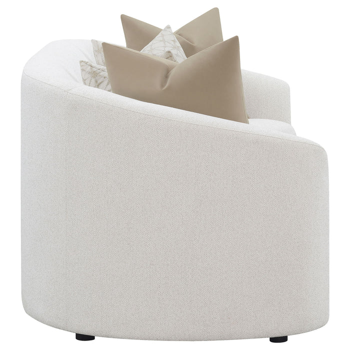 Rory - Sloped Arms Sofa With Pillows - Ivory