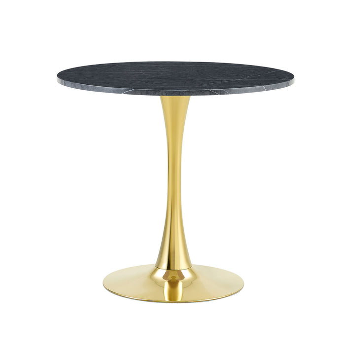 Round Dining Table & Thickened Top For Kitchen