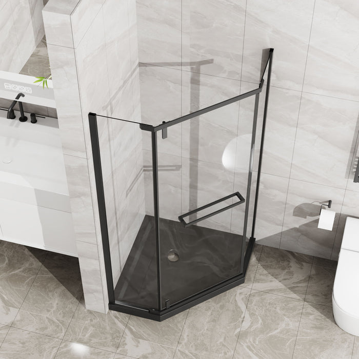 Goodyo - Neo-Angle Shower Base - Black