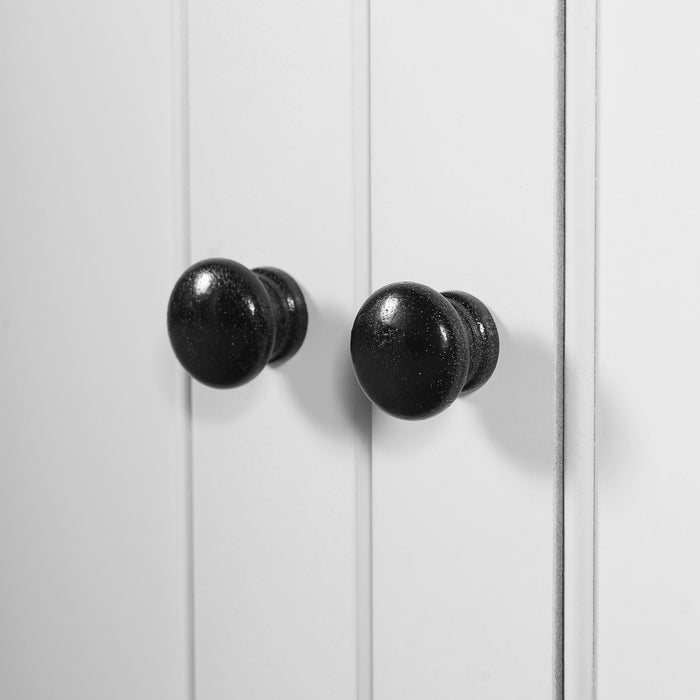 Bathroom Storage Cabinet, Adjustable Shelves & Drawer, Freestanding Linen Tower