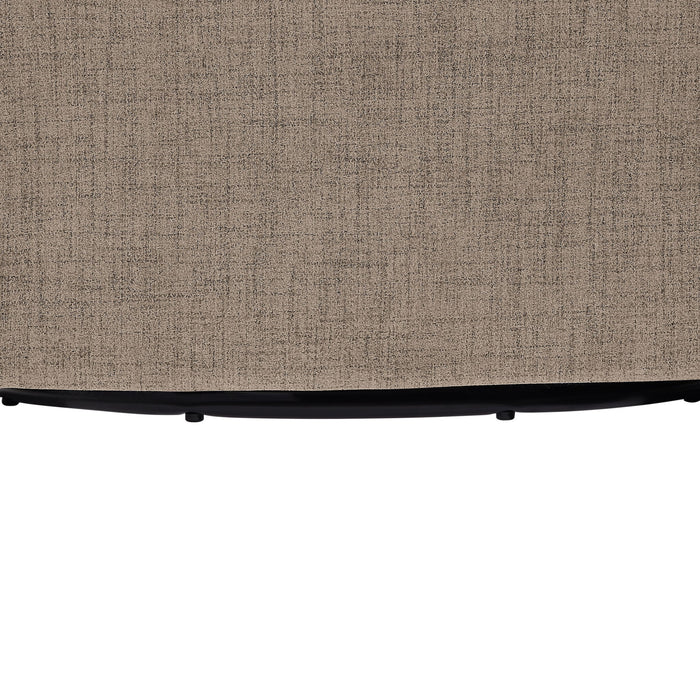 Solitude - Skirted Swivel Accent Chair With Hemp Like