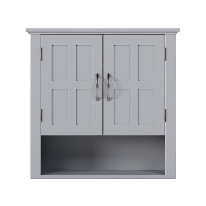 Multi Functional Wall Mounted Cabinet With Adjustable Shelves For Bathroom