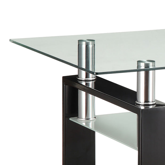 Moriah - 1 Shelf Rectangular Coffee Table - Black