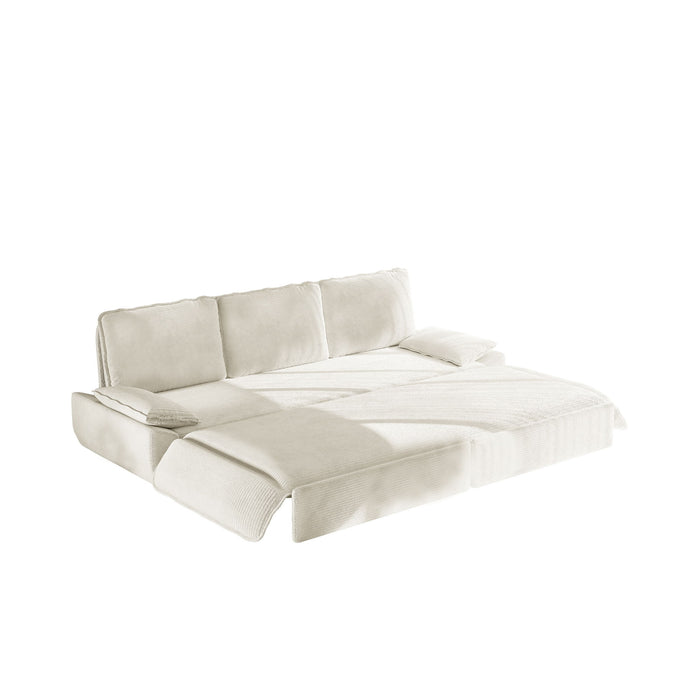 King Size Pull Out Sofa Bed, 3 In 1 Convertible Multifunctional