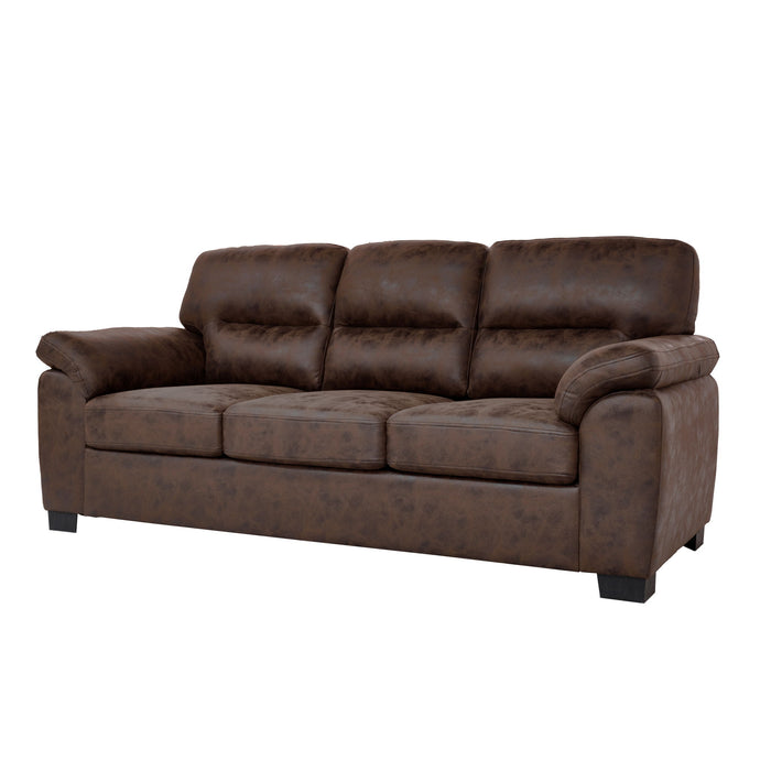 3 Seater Sofa With Padded Armrests And Triangular Leg