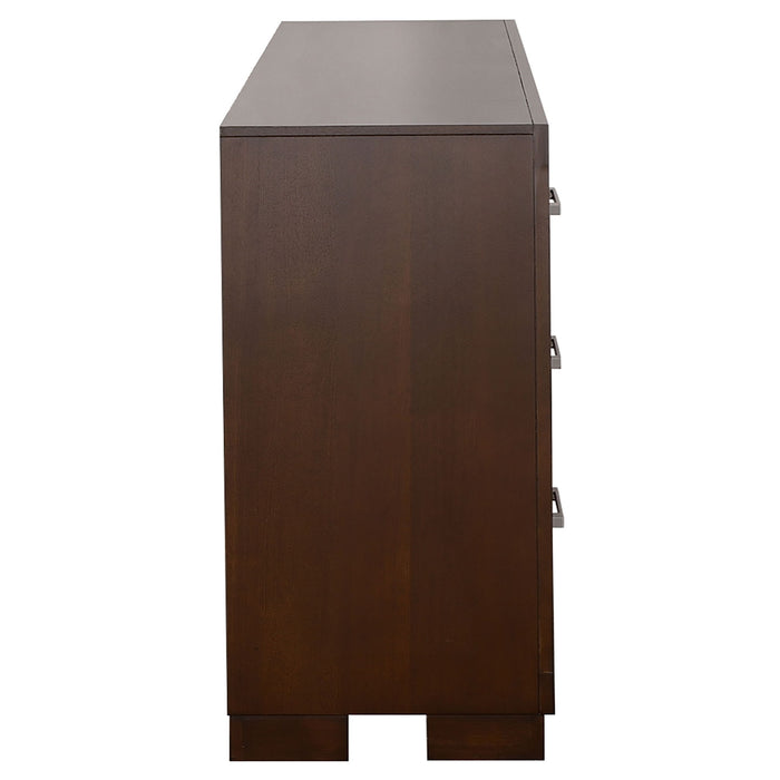 Polk - 6 Drawer Dresser - Cappuccino
