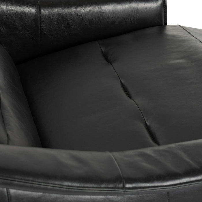 Cullman - Leather Power Recliner Accent Chair - Black