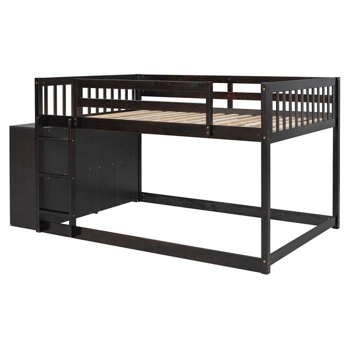 Bunk Bed With 4 Drawers And 3 Shelves