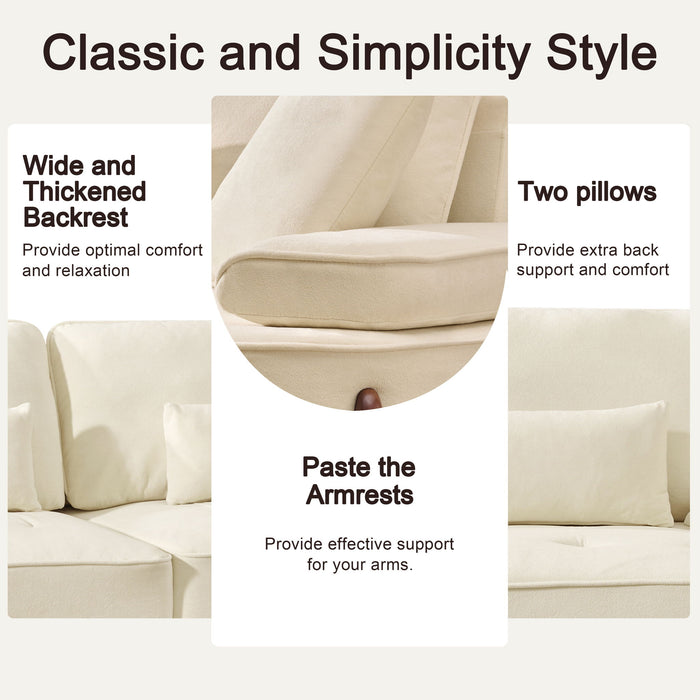 Comfortable Deep Seated Sofa With Pillows