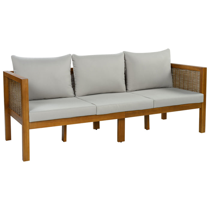 Patio Set Outdoor With Coffee Table And Cushions