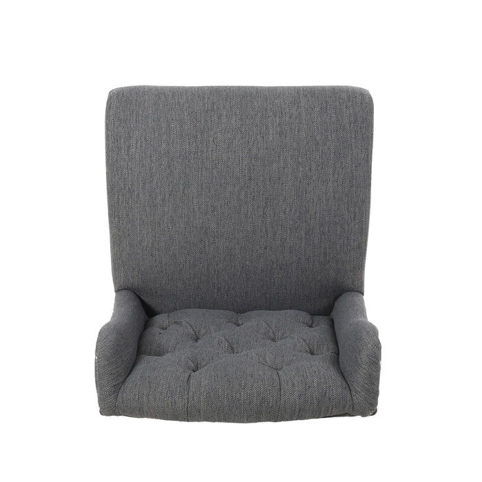 Vienna - Fabric Tufted Counter Stool With Nailhead Accents (Set of 2)