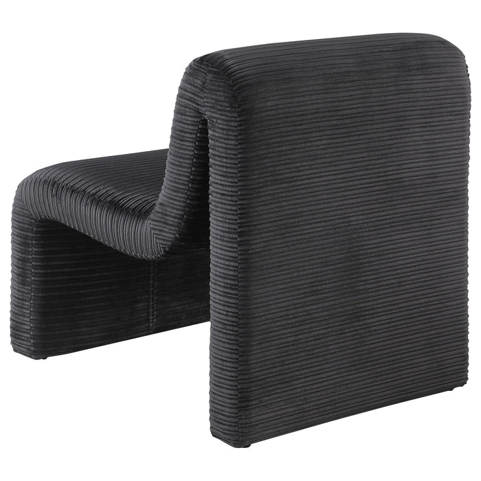 Winne - Curved Armless Accent Chair