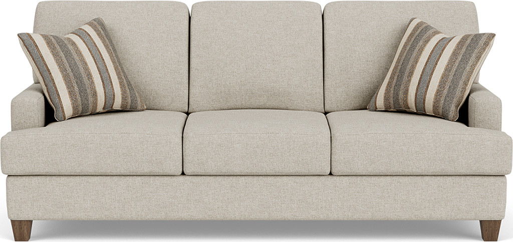 Moxy - Fabric Sofa, T-Shaped Seat Cushion, Straight Track Arms