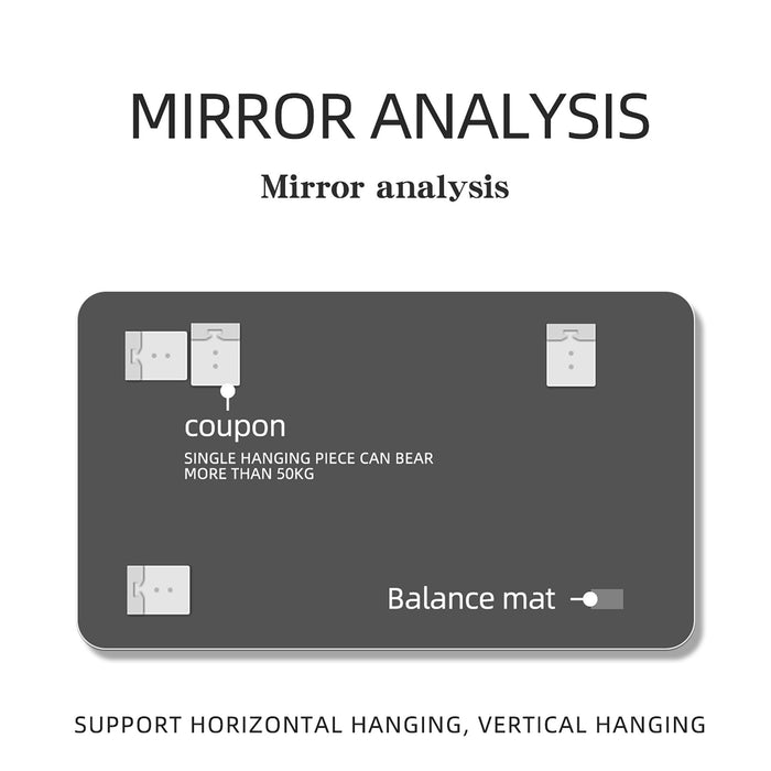 Bathroom Vanity Mirror, Wall Mounted Mirror For Bathroom Anti-Fog Waterproof - Clear