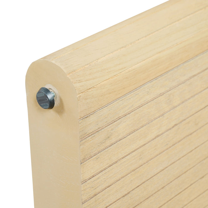5 Piece Indoor Dining Set With Fluted Table Upholstered Chairs - Green / Natural