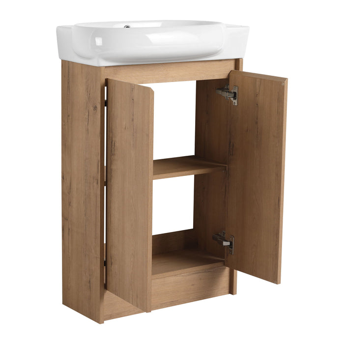 Freestanding Bathroom Vanity & Sink, Soft Close Doors