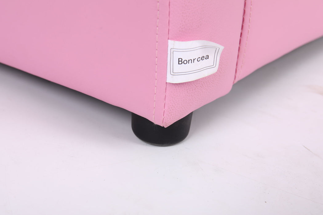 Kids Club Chair Sofa / Sectional And Ottoman - Pink