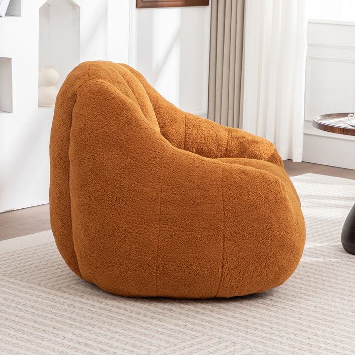 Comfy Bean Bag Chair With Memory Foam Filler, Tufted Soft