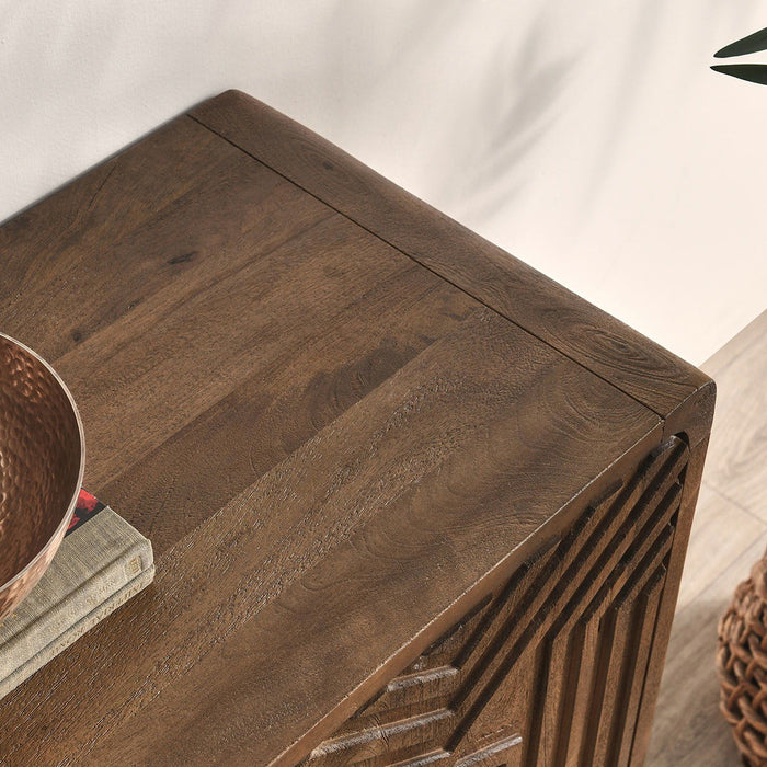 Holmes - 4 Door Sideboard - Artisan Brown