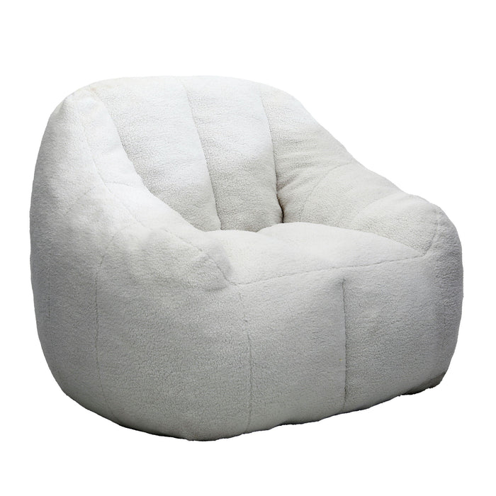 Comfy Bean Bag Chair With Memory Foam Filler, Tufted Soft