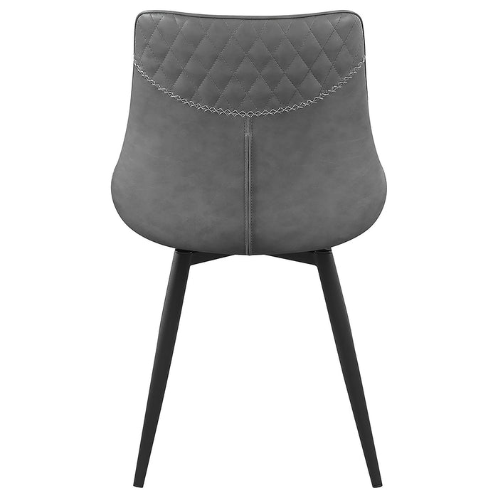 Tufted Swivel Side Chair (Set of 2) - Gray
