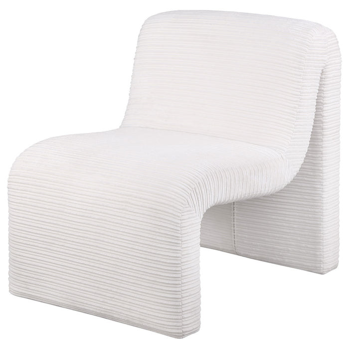 Winne - Curved Armless Accent Chair
