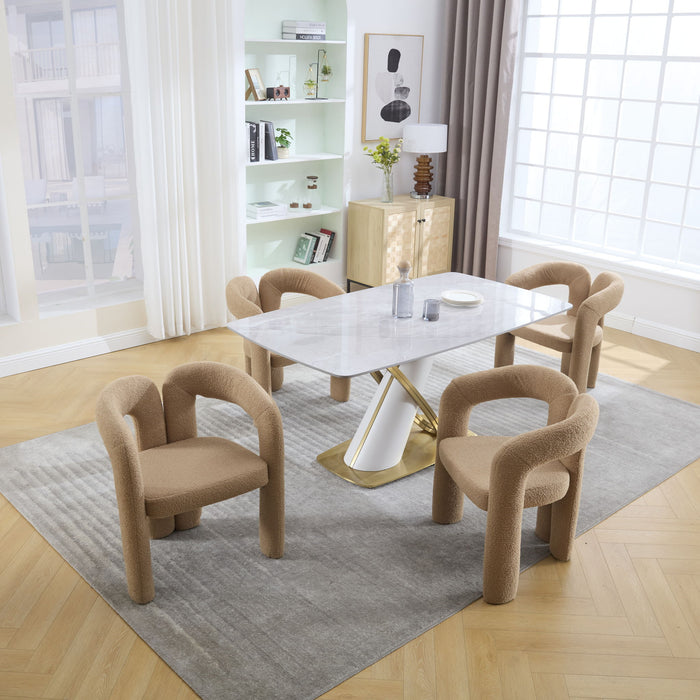 Coolmore Contemporary Designed Accent / Dining Chair With Armrests