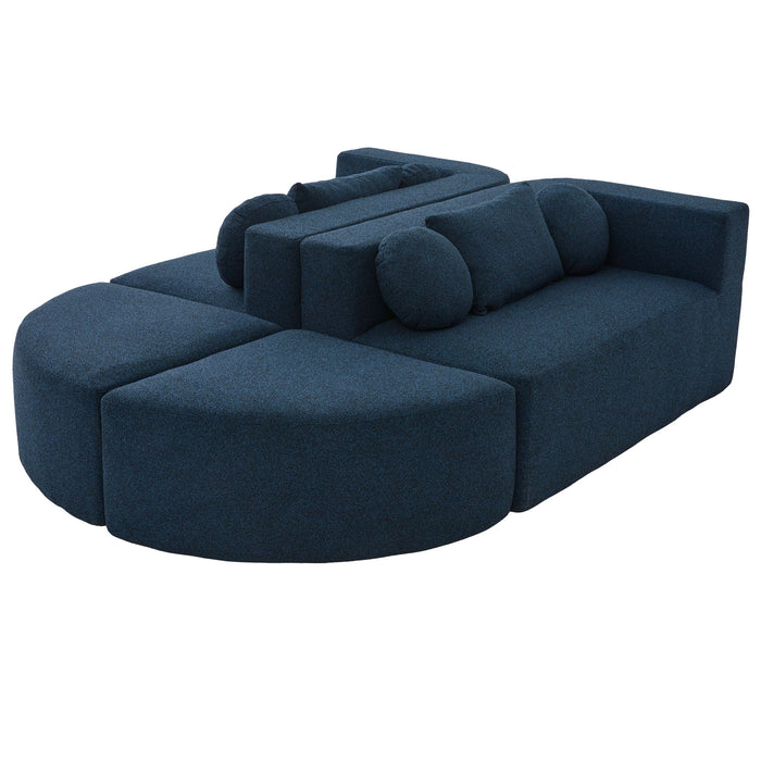 Boneless - Couch Modular Sectional Sofa With Deep Seating And Curved Design