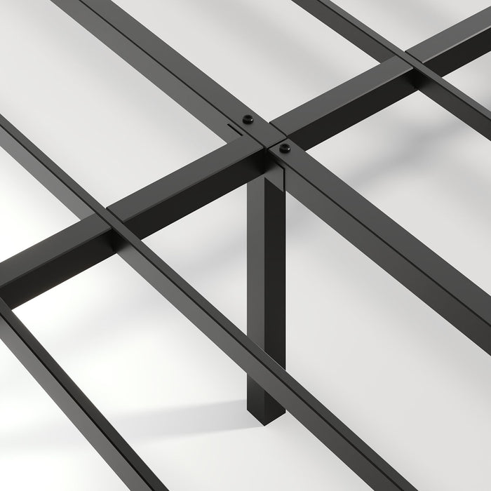 Floating Bedstead With Charging Station And LED Lights