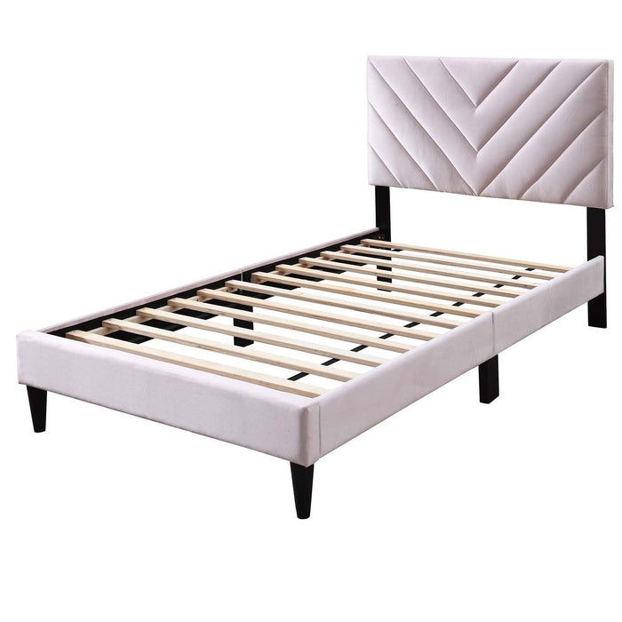 Bed Set With Adjustable Headboard