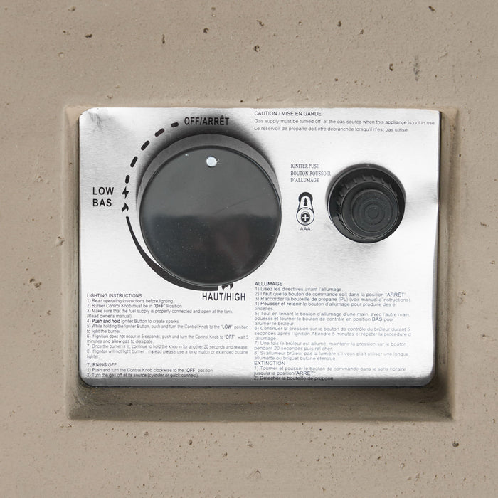 Contemporary Outdoor 40,000 Btu Propane Fire Pit