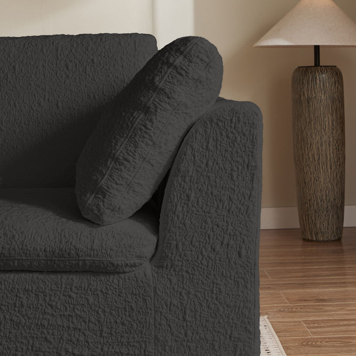 Cloud Sectional Couch, Convertible With Ottoman, 3 Seater Modular Design