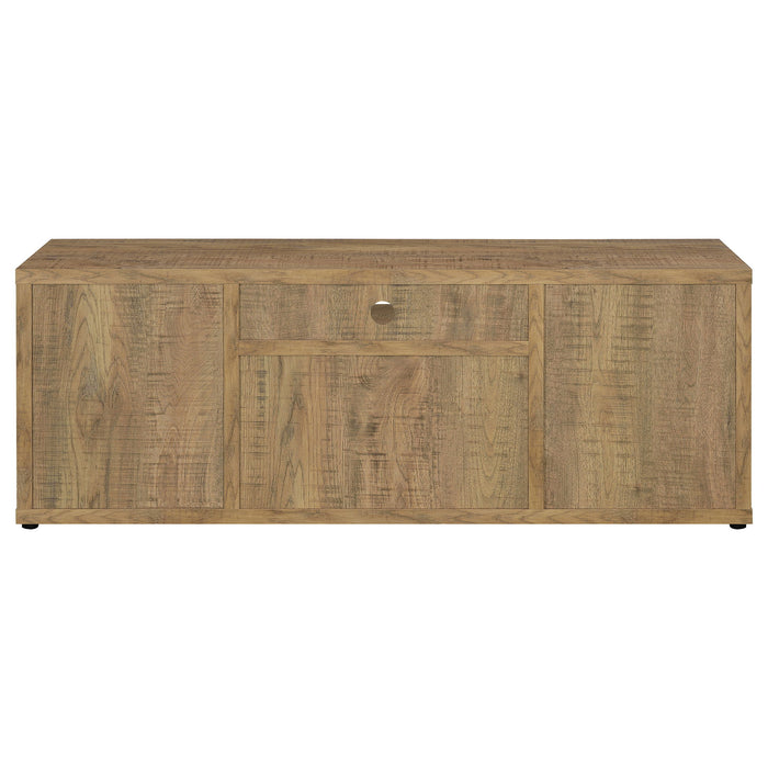 Noriega - 4 Door 60" TV Stand With Hidden Storage - Mango Color