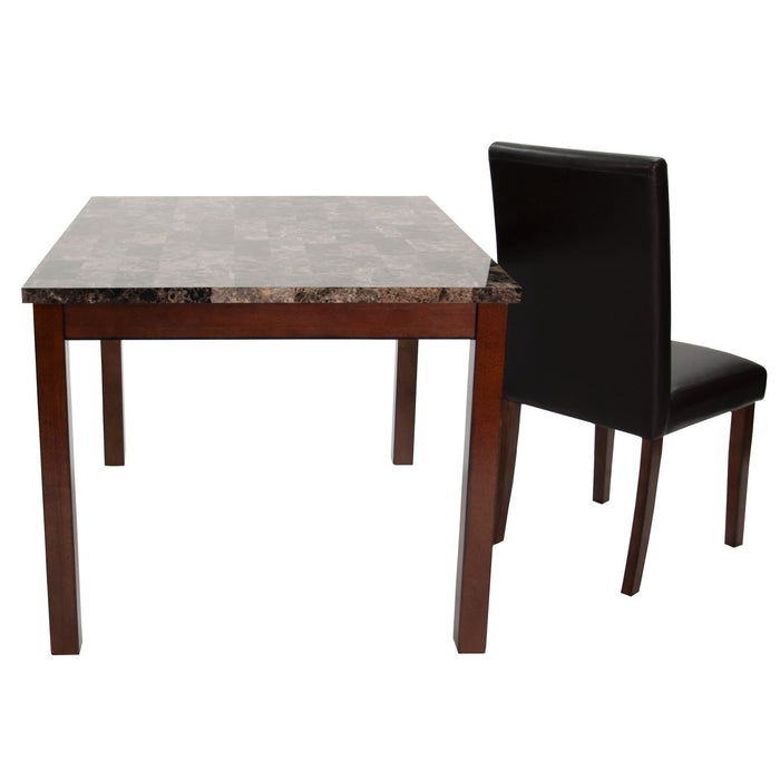 Dining Table With 4 Upholstered Side Chairs