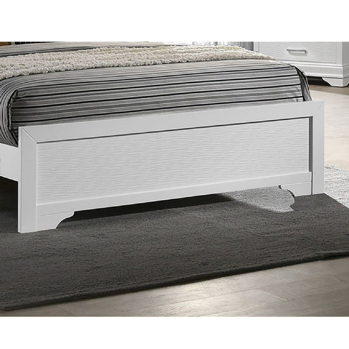 Tufted Headboard Bed With LED Lighting