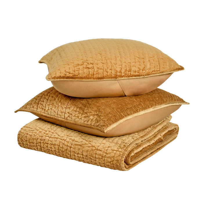 Bari - Velvet Sham - Honey Gold