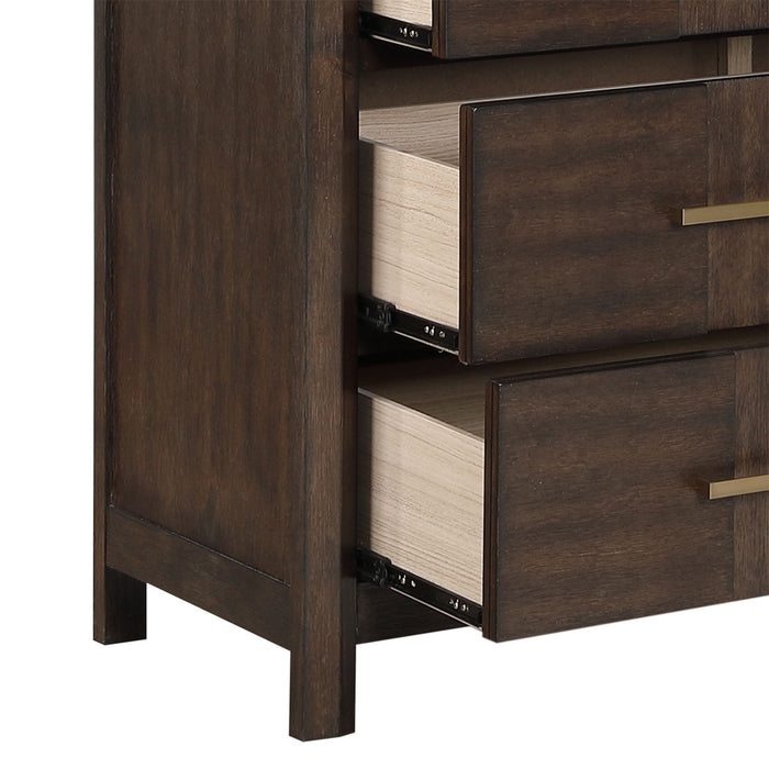 Kenzo - 6 Drawer Dresser - Walnut