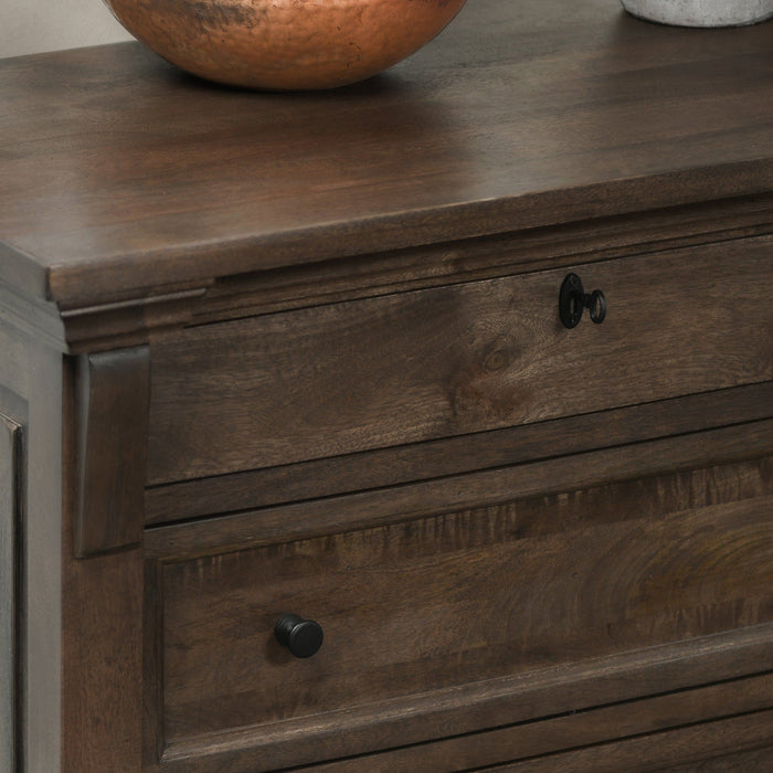Adelaide - Wood 3 Drawer Nightstand - Cocoa Brown