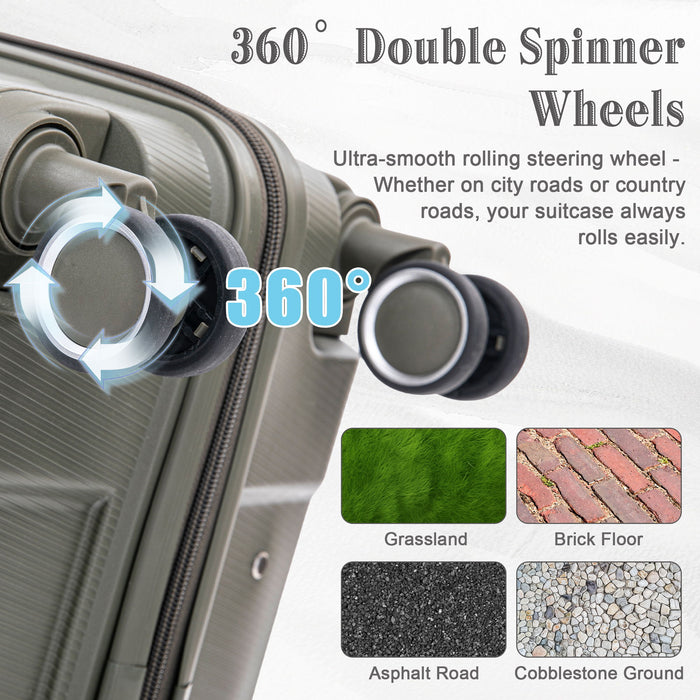 4 Piece Luggage Set, Combination Lock