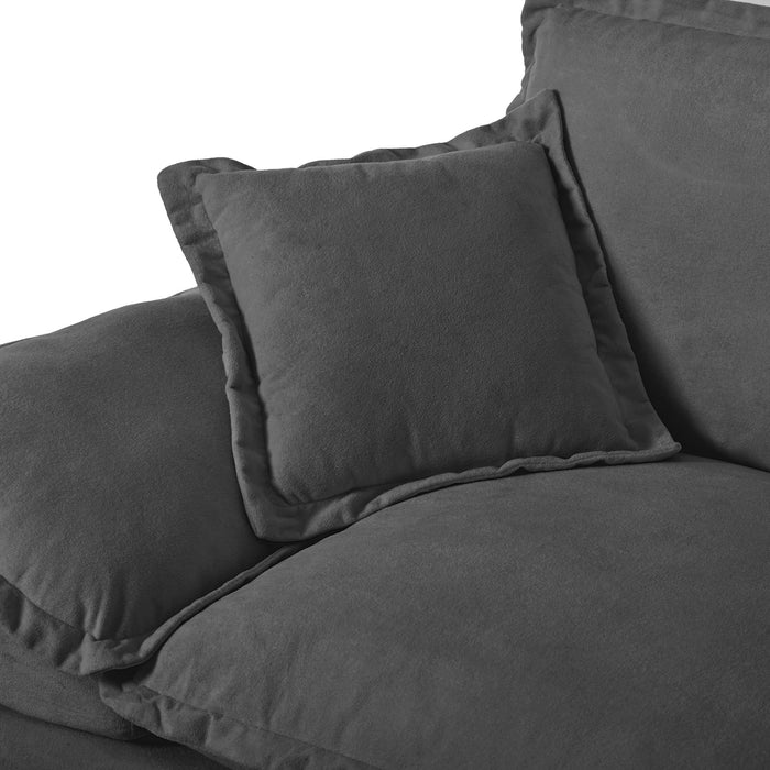Modular Cloud Couch Sofa With Cup Holders & Storage, USB Port