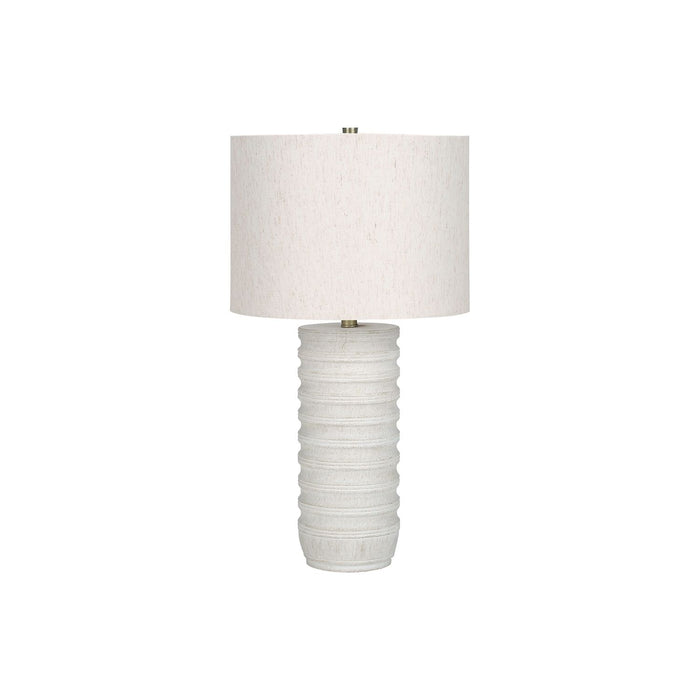 Table Lamp, Lighting, Resin, Transitional - Cream