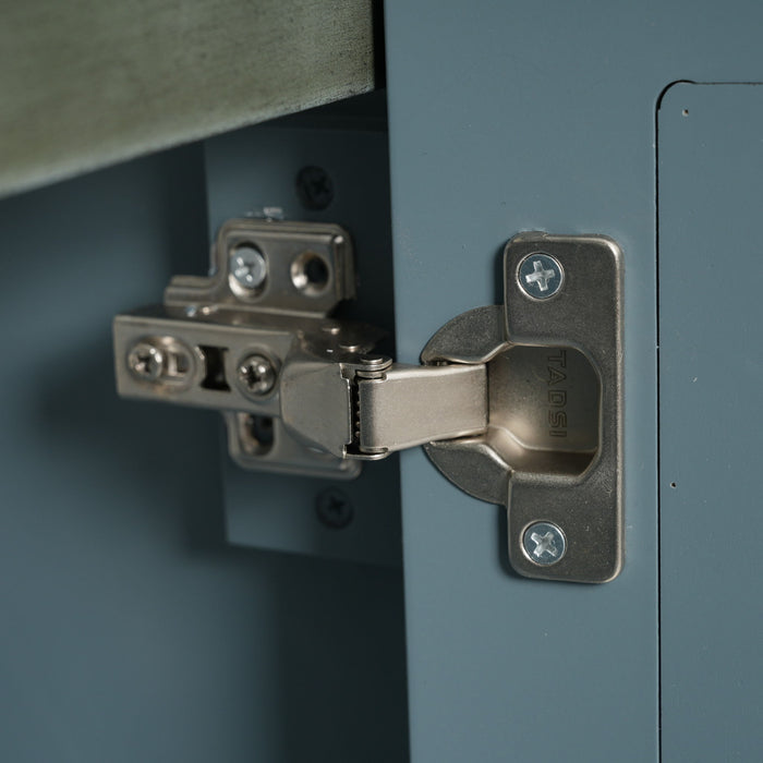 Vintage Double Sink Bathroom Vanity Set With Ceramic Sinks
